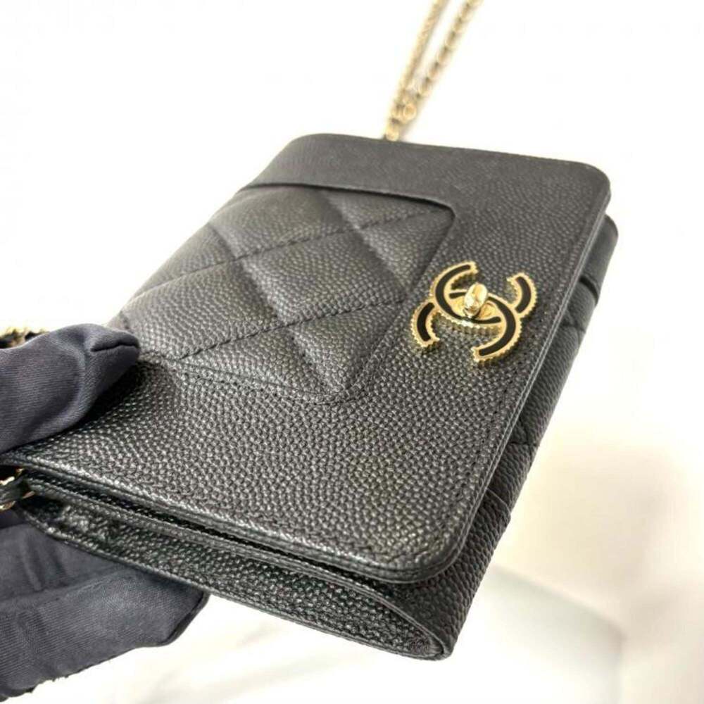 CHANEL Black Caviar Leather Wallet - Picture 8 of 10